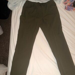 BYLT Premium Basic Everyday Pants XL Olive Green Stretch TravelPerformance Chino